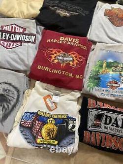 Harley Davidson biker T-shirt bundle Of 14 L-XL