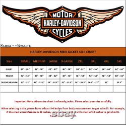 Harley Davidson flying Eagle Men's Motorcycle Motorbike Real Leather Jacket