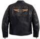 Harley Davidson jacket 110th Anniversary Motorcycle Leather Biker Jacket Men