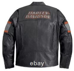 Harley Davidson men's Screaming Eagle Motorcycle Motorbike real Leather Jacket