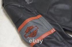 Harley Davidson men's Screaming Eagle Motorcycle Motorbike real Leather Jacket