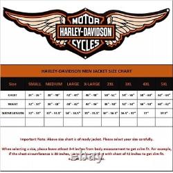 Harley Davidson men's Screaming Eagle Motorcycle Motorbike real Leather Jacket