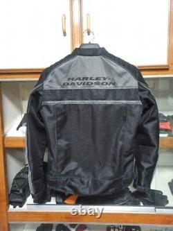 Harley-Davidson mens affinity grey and black Jacket color blocked mesh riding