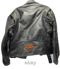 Harley davidson motorcycle jacket leather size 44