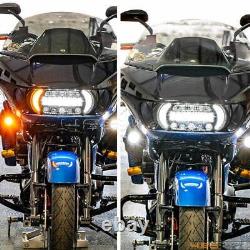 LED Headlight For Harley Road Glide FLTR FLTRX FLTRK FLTRXS FLTRU FLTRKSE 15-23