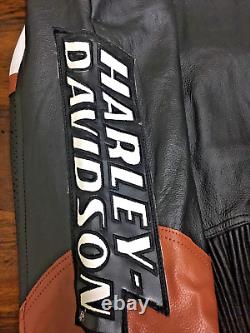 Leather Jacket Davidson Harley Men's Motorcycle Black Mens Biker Screamin Eagle