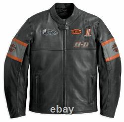 Men Harley Davidson Screaming Eagle Motorcycle Motorbike Cowhide Leather Jacket