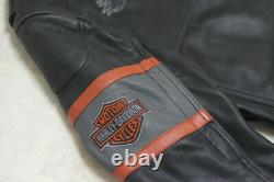 Men Harley Davidson Screaming Eagle Motorcycle Motorbike Cowhide Leather Jacket