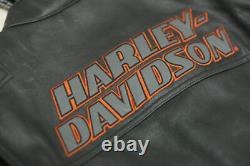 Men Harley Davidson Screaming Eagle Motorcycle Motorbike Cowhide Leather Jacket