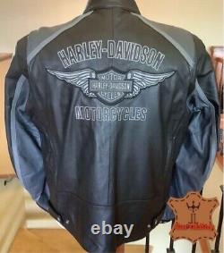 Men's Harley Davidson Motorcycle Racing Leather Jacket HD Cruiser Biker Jacket