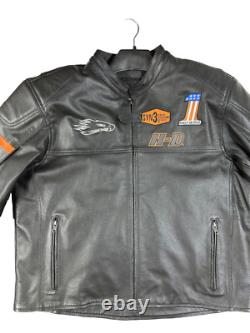 Men's Harley Davidson Screaming Eagle Motorcycle Leather Jacket HD Biker Jacket