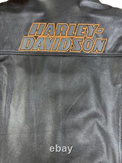 Men's Harley Davidson Screaming Eagle Motorcycle Leather Jacket HD Biker Jacket