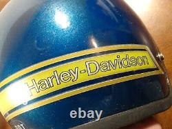 NOS 70's Bell HARLEY-DAVIDSON Green HELMET DOT APP. Sz L Original Packaging Read