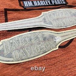 NOS OEM Genuine Harley Davidson FXRT FXRD FXR Script Fuel Gas Tank Decals