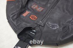 Real Leather Cowhide Men's Harley Davidson Screaming Eagle Motorcycle Jacket