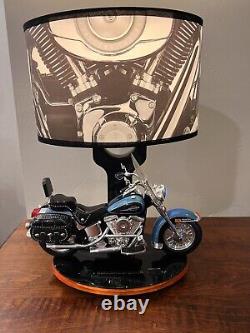 Set of Harley Davidson Heritage Softail Lamp/Night Light With Sound READ/LISTEN