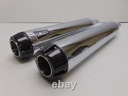 Two Brothers Racing Harley-Davidson Dual Slip-Ons Chrome with Carbon Fiber Tip