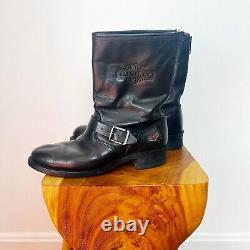 VINTAGE HARLEY DAVIDSON 50's 50s Style Engineer Motorcycle Leather Boots 9.5