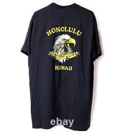Vtg 1991 3D Emblem Harley Davidson Ride With The Wind XL T-Shirt Honolulu Hawaii