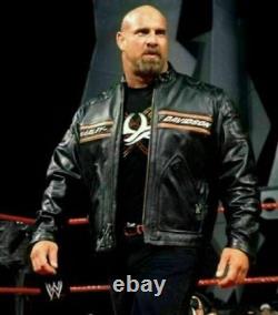 WWE Bill Goldberg Harley Davidson Motorcycle Vintage Biker Black Leather Jacket